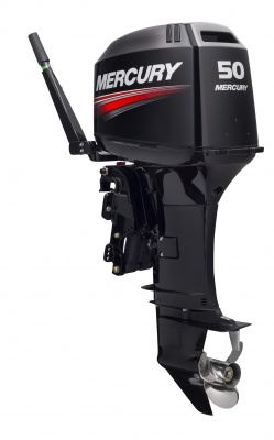 50HP TwoStroke Tiller_3qtr_Port-Aft